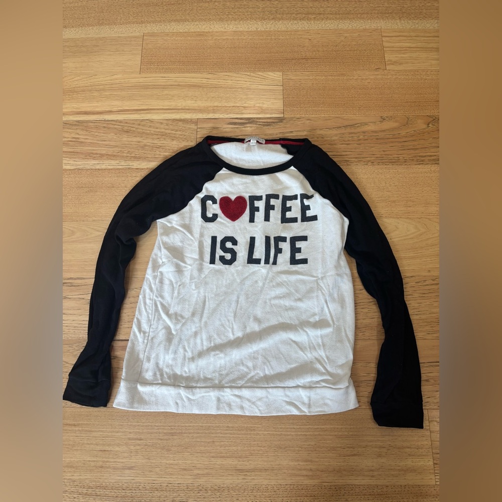 Coffee is Life PJ Salvage Pajama Top
